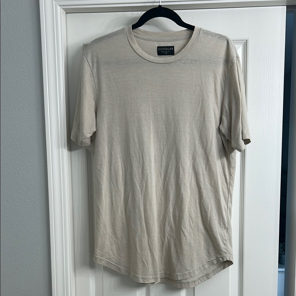 Goodlife Men's Cream T-Shirt